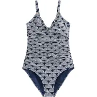Next Shaping-badpak navy / wit
