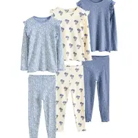 Next Nachtkledij crème / blauw / zwart
