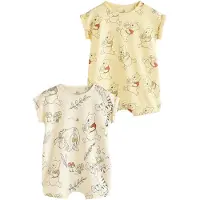 Next Rompertje/body 'Winnie The Pooh' pasteelgeel / lichtgeel / kreeft / zwart