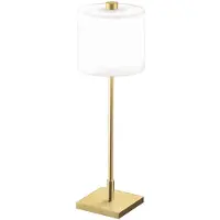 Knapstein Nachtkastlamp - nachtlampje MERCY, messing / goud, Woon-/ Eetkamer, metaal, Tafellamp