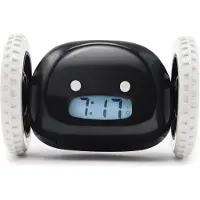 Clocky - Alarm Klok op Wielen - Zwart - CL-BLACK