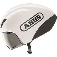 ABUS Fietshelm GAMECHANGER TT 1.1 shiny white M - 54-58 cm - wit - Geschikt voor gebruik op tijdritfietsen - 375 g