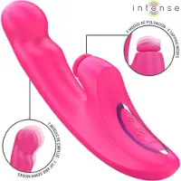 Intense - EMI VIBRATOR 13,5 CM MULTIFUNCTIONEEL 3 IN 1 10 VIBRATIES ROZE | VIBRATOR | BUNNY VIBRATOR | SEKSSPEELTJES VOOR VROUWEN | SEX TOYS VOOR VROUWEN | VIBRATOR VOOR VROUWEN