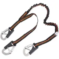 Besto Elastic Safety Line With 3 Double Action Hooks Bruin