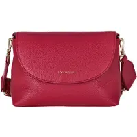Coccinelle Leren Schoudertas Paulina Mini Crossbody Bag Sangria (rood)paars