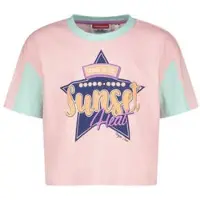 Vingino T-shirt roze Meisjes Katoen Ronde hals Printopdruk - maat 164