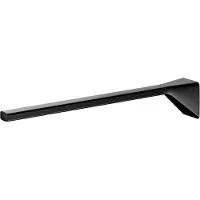 Keuco ROSE Handdoekhouder om vast te lijmen of te boren, made in Germany, van metaal, zwart mat, met één arm, stevig, 34 cm, lijmset inbegrepen, voor badkamer en gastentoilet, wandmontage