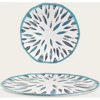 Arca Fish collection - Rond Vlak Melamine Bord Ø41cm – licht in gewicht – makkelijk stapelbaar – voor binnen en buiten