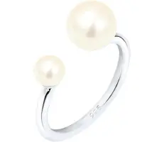 Elli Ring zilver / parelwit