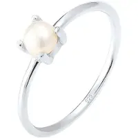 Elli Ring zilver / parelwit
