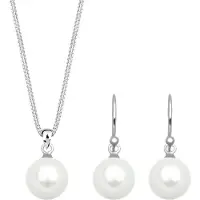 Elli Sieraden set zilver / parelwit