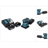 Makita DBO 480 RG accu-schuurmachine 18 V 112 x 102 mm + 2x accu 6,0 Ah + oplader