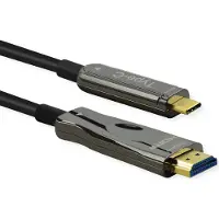 Roline USB type C - HDMI (AOC) adapterkabel, M/M, 4K60,, 30 m
