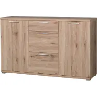 Germania Dressoir Tosun 144 cm met 2 deuren & 3 lades - eik