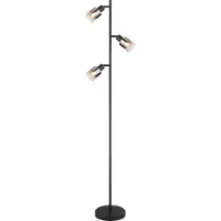 Globo Lighting Vloerlamp Hubertus met smoke glas