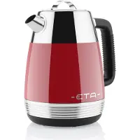 Eta waterkoker STORIO ETA918690030, retro design, rood, 1,7 liter, 2150 W, roestvrij staal, thermische beveiliging