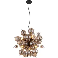 Globo Lighting Unieke Hanglamp Udo Smoke Glas Ø 55cm