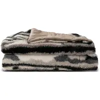Sagaform Alba plaid 130x170 cm Grijs-zwart-wit