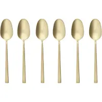 Sambonet Espressolepel Rock Antique PVD Champagne (6-Delig)