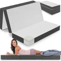 ELONEO Opvouwbaar Matras – Visco Schuim - 120x200 cm - 15 cm Extra Dik - Wasbare Hoes - Logeerbed