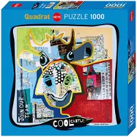 Heye Puzzle Puzzel Dotted Cow - Puzzel 1000 stukjes - Kleurrijke afbeelding