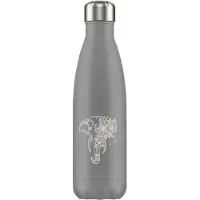 FLASKE Elephant - RVS Drinkfles van 500ML- Geschikt als waterfles, thermosfles en thermoskan