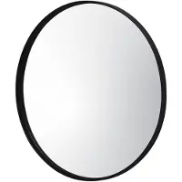 Sweeek Ronde metalen spiegel Ø60cm Mabel, zwart