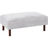 Beliani HOLT - Ottomaan - Lichtgrijs - Polyester