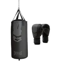 Everlast Fse Prospect 2 Kit Heavy Bag +gloves 76x28 Cm 8 Oz Zwart