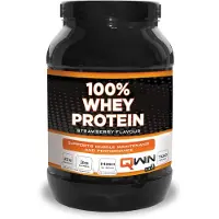 Qwin 100% Whey Protein Aardbei - 700 gr