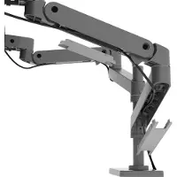 Ergotron 45-690-293 Tafelbeugel voor monitor Aantal monteerbare displays: 2 Display(s) 68,6 cm (27) Grijs In hoogte verstelbaar, Kantelbaar