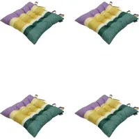 Madison - Zitkussen - Universeel - 4 stuks - 46 x 46 cm - Tomsen Yellow - Tuin - Toscane