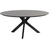 4 Seasons Outdoor Locarno dining tuintafel 160 cm rond HPL antraciet