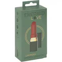 Emerald Love - oplaadbare, waterdichte lipstickvibrator (rood)