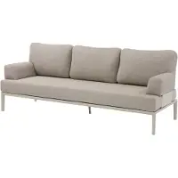 AVH-Collectie Hong Kong 3-zits loungebank aluminium latte zand