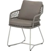 AVH-Collectie Taranto dining tuinstoel natural sand rope latte