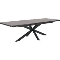 AVH-Collectie Cubanita uitschuifbare dining tuintafel 200-260x100xH75 cm aluminium keramiek antraciet
