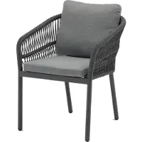 AVH-Collectie Impala dining tuinstoel rope antraciet