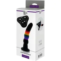 Dream Toys Colorful Love - strap-on dildo - kleurrijk - siliconen