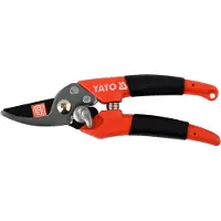 TRIZERATOP YT-8805, bypasszaag, PVC, zwart, oranje, koolstofstaal, zwart/staal, 180 mm