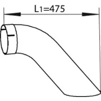 DINEX Uitlaatpijp DINEX54668