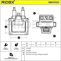 RIDEX 689C0120 Bobine