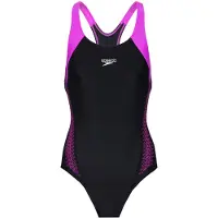 Speedo Eco H-Boom Splice Racerub Badpak dames Zwart XL/42