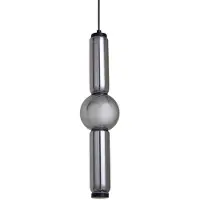 LUCANDE Hanglampe , Savete, Grijs, Woonkamer, Glas, Modern