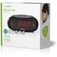 Nedis Digitale Wekkerradio | LED-Scherm | AM / Fm | 1 stuks - CLAR001BK