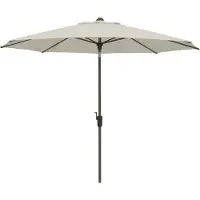 Madison Lissabon stokparasol Ø300 cm automatisch - mellow champagne olefin - teakhoutlook frame