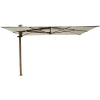 Madison Braga zweefparasol 355x300 cm - mellow champagne olefin - teakhoutlook frame