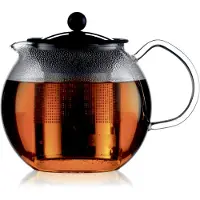 Bodum Assam Teapot With Steel Filter 1 L - Theemakers & theepotten Kunststof Clear - 1801-16