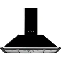 Smeg KT110BLE Decoratieve Muurdampkap Victoria 110cm A Zwart