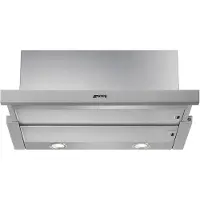Smeg Vlakschermkap Afzuigkap, Vlakschermkap, Universeel, Roestvrij staal, 60 cm, B